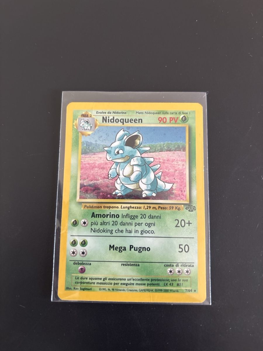 Pokémon Carte collezionabili: Pokémon Nidoqueen 1 Edition Jungle 7/64 Holo Ab 1! – Usato da Caslano venduto da Luke_