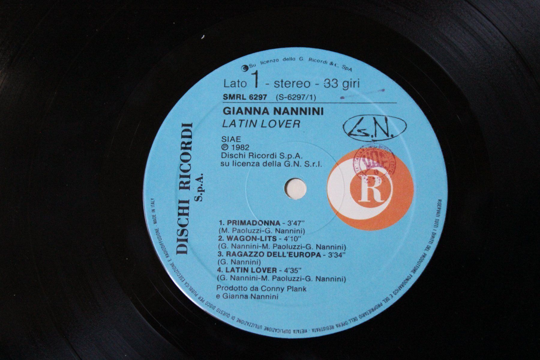 Schallplatten: Gianna Nannini - Latin Lover LP 1982 – Gebraucht aus Tübach von JamesStone 3