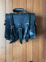 Vintage heavy thick leather backpack