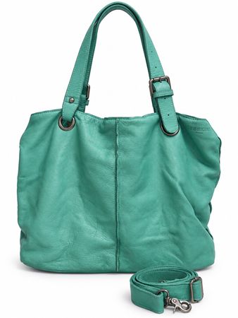 FredsBruder Tasche Leder türkis Crossbody