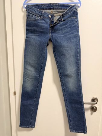 Levi's Demi Curve Skinny Jeans Femme W24 L32 Bleu Stretch