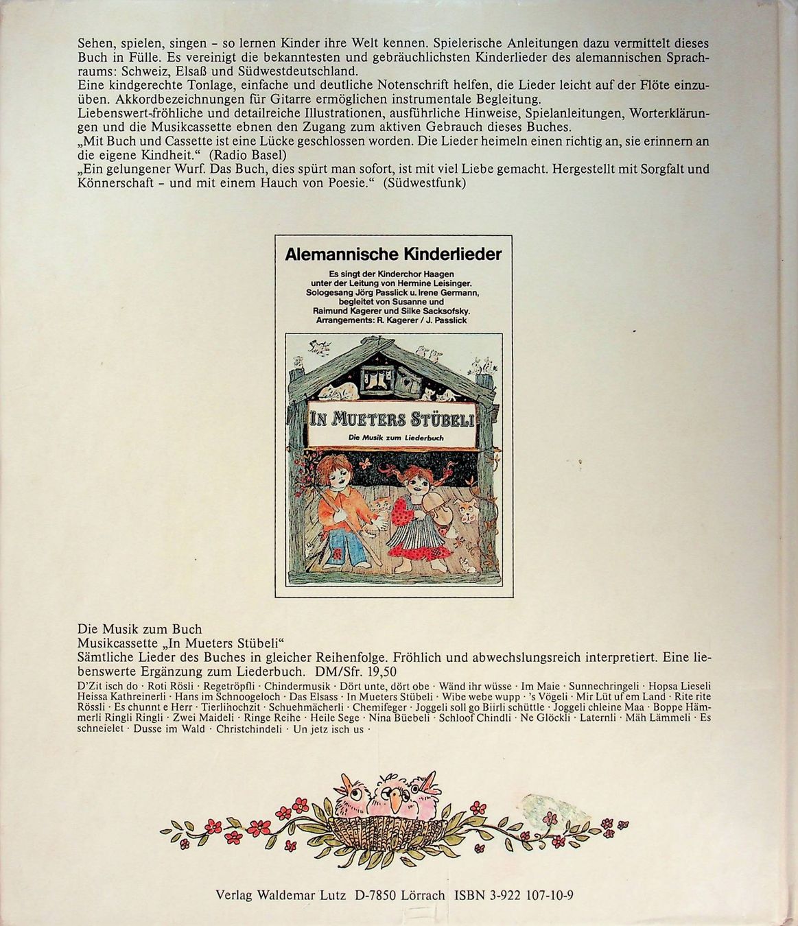 Libri: Lieder - Bilderbuch In Mueters Stübeli – Usato da Reitnau venduto da Zaomir 1