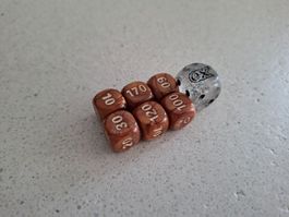 Set of Pokèmon dices - glitter-brown