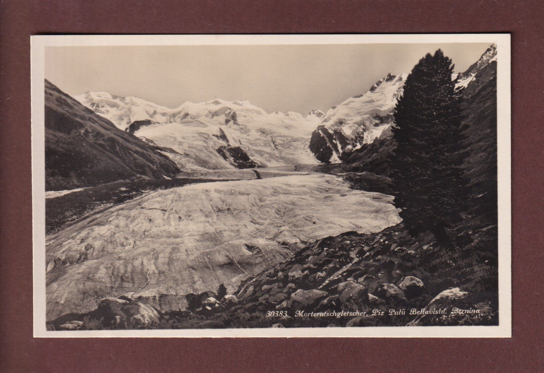 Cartoline postali: MORTERATSCHGLETSCHER – Usato da Pully venduto da nicecards