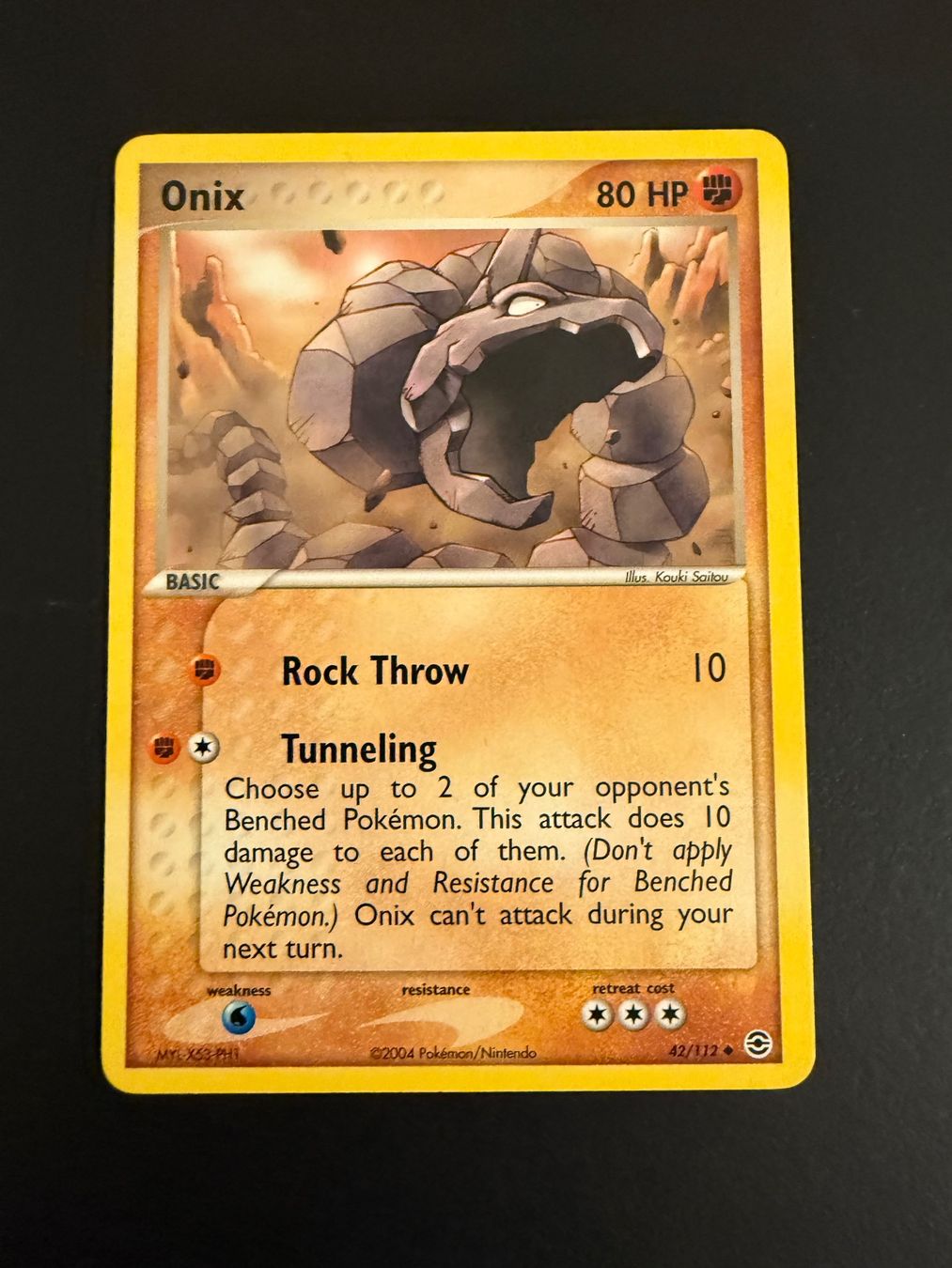 Pokémon Carte collezionabili: Onix FireRed & LeafGreen 42/112 – Usato da Zürich venduto da pokemon_cards