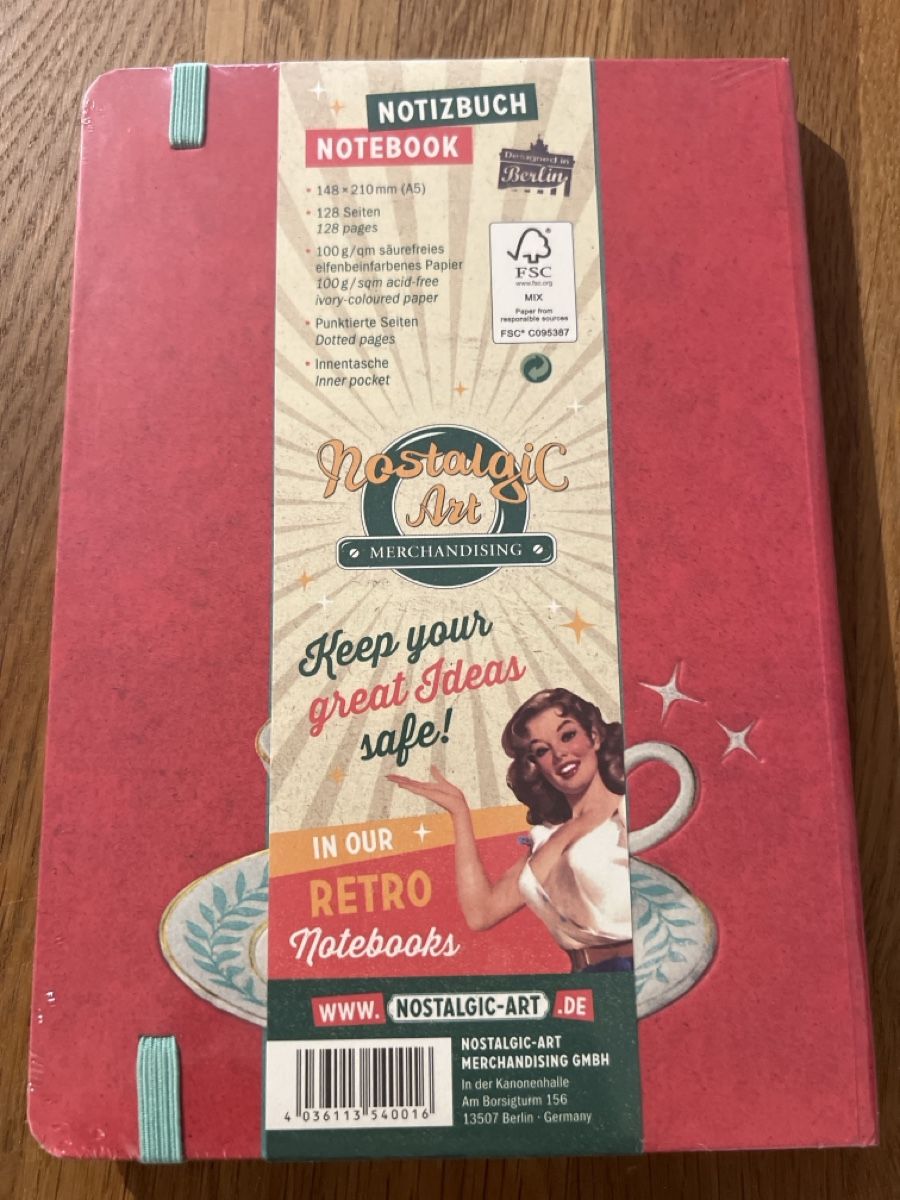 Blocchi: Nostalgisches Notizbuch Original verpackt  – Nuovo e nell'imballaggio originale da Uznach venduto da Apuutze 1