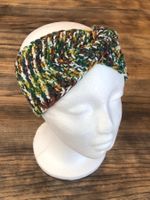 NEU Handgestricktes Stirnband mit Twist vorne
