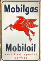 Rusty Blechschild-MOBILGAS MOBILOIL