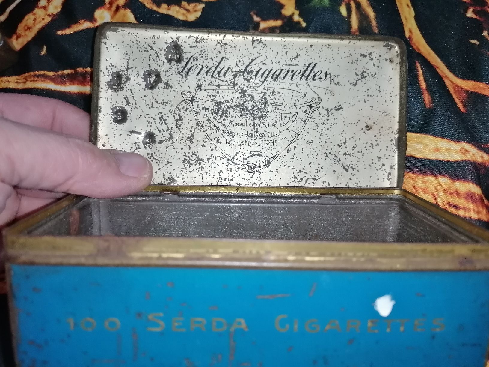 Tabacchi: Sehr seltene Blechdose Serdar 100 Zigaretten ca. 1900 – Usato da Zürich venduto da Tin4Life 9