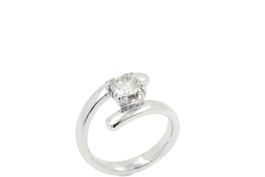 Brillant Solitär Ring 0.6ct VS/H in 18K Weissgold *S3933