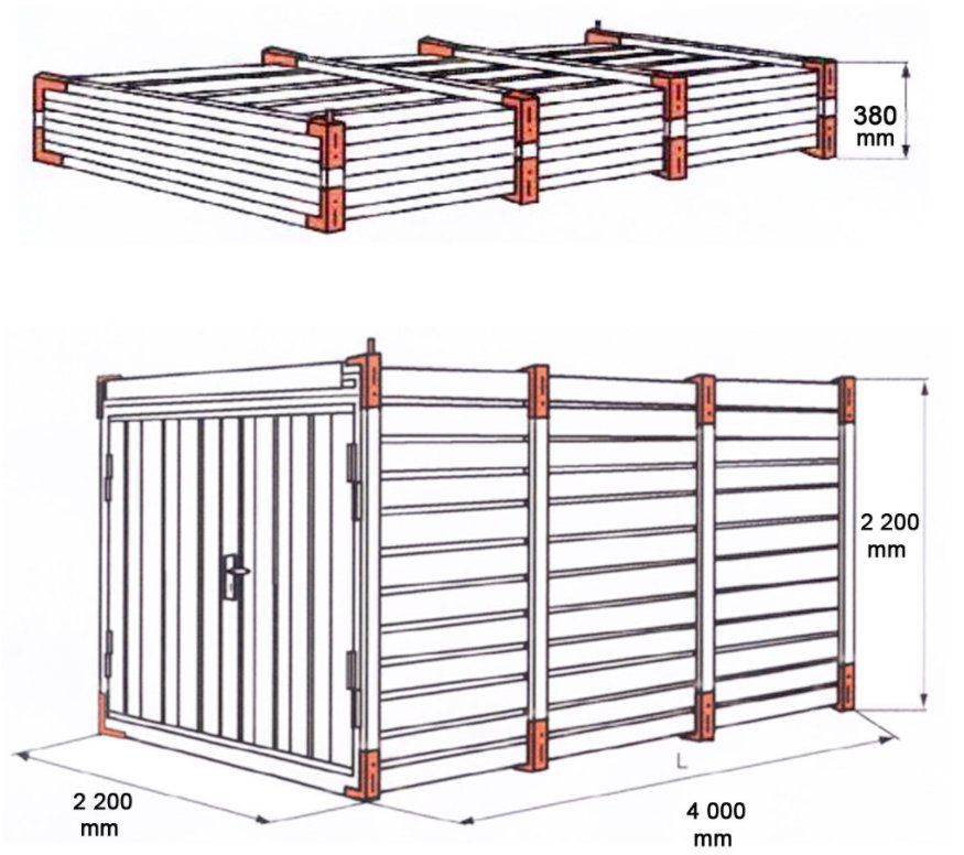 Contenitori edile: ✅ 4m Lagercontainer / Materialcontainer / Baucontainer – Nuovo e nell'imballaggio originale da Zürich venduto da max_82mz 3