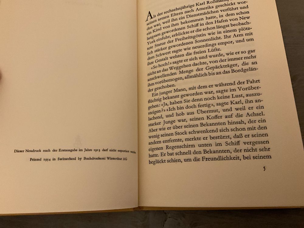 Der Heizer Ein Fragment Die Arche. Kafka Franz, Zürich (Gebraucht) in ...