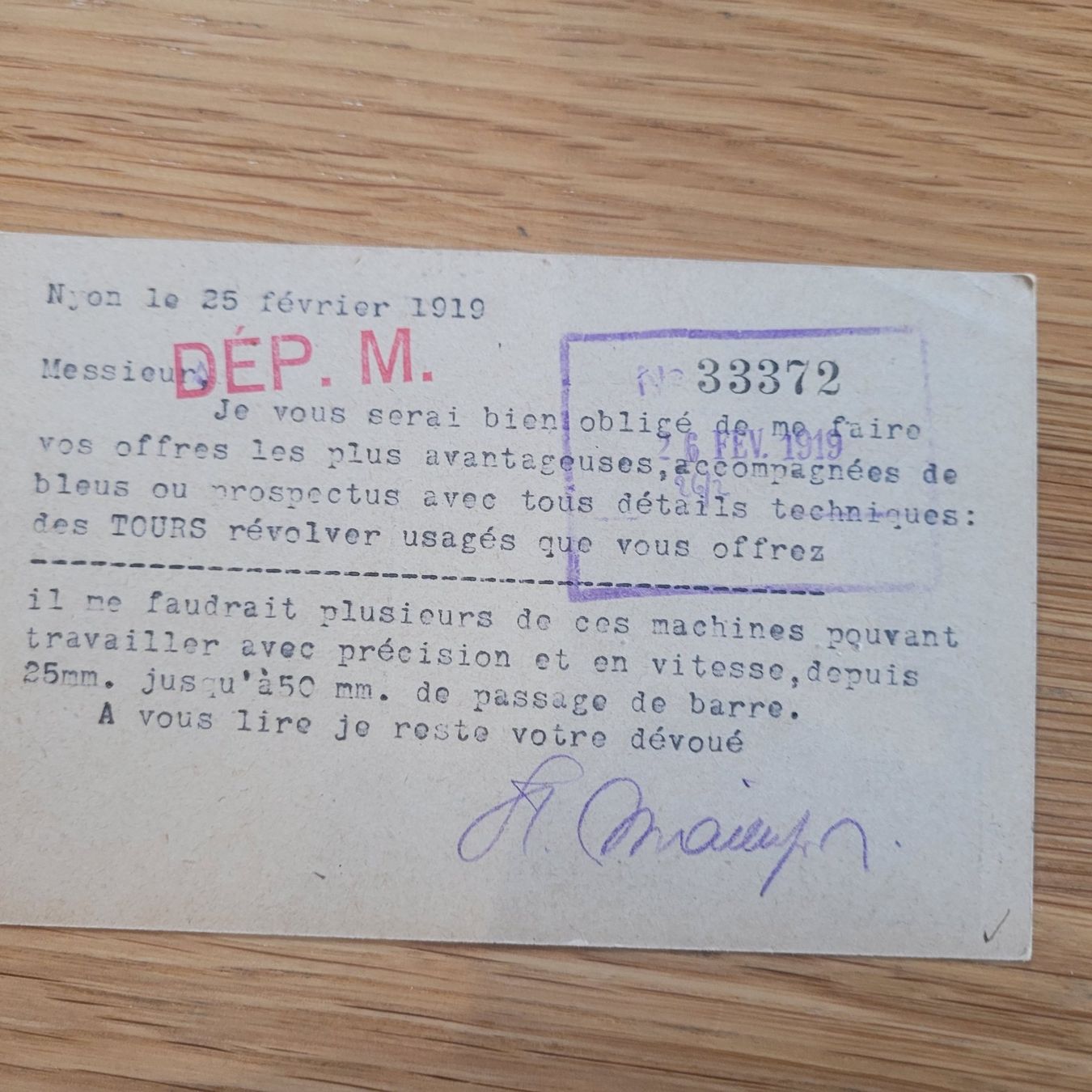 Cartoline postali: GS Nyon Chatelaine 1919 – Usato da Biel/Bienne venduto da Destockweb 1