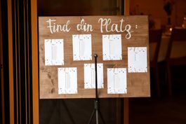 Hochzeit Dekoration Tafel für Tischordnung
