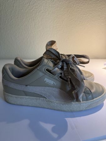 Puma Basket Heart Cuir, Beige, Taille 36