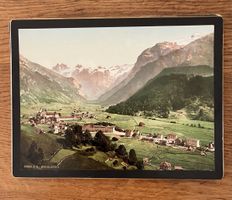 Alte Ansichtskarte Engelberg mit Titlis 6640. P. E. von Otto