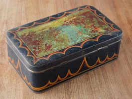 vintage Blechdose Vorratsdose Stilleben