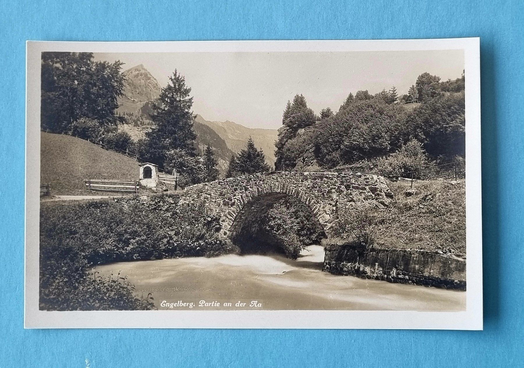 Cartoline postali: Engelberg - Partie an der Aa – Usato da Rothrist venduto da RROENK