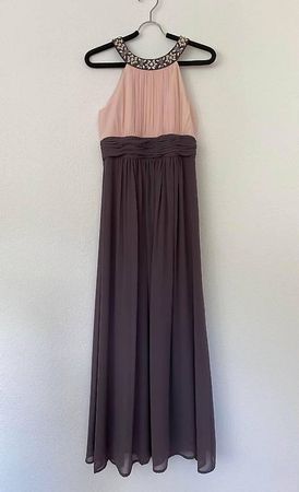 Abendkleid zweifarbig Gr. 38