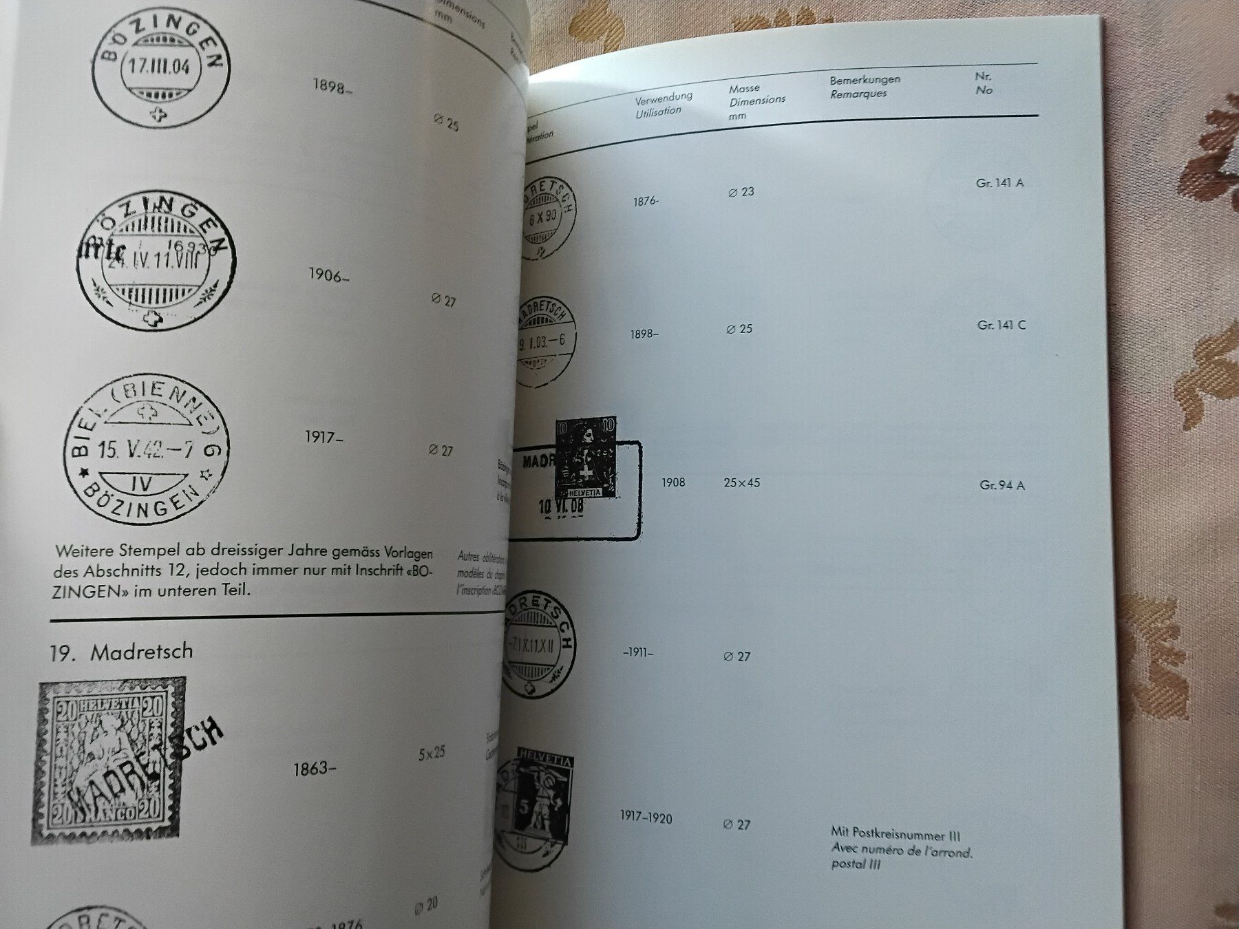 Tutti i francobolli: Biel Bienne die Postgeschichte 1989 – Usato da Biel/Bienne venduto da taki25 3