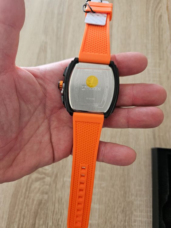 Orphelia Orologio Uomo Al Quarzo: Cinturino In Silicone, Quadrante Rotondo Con Giorno E Data