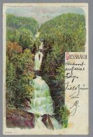 1899, ALTE LITO! GIESSBACH, GEGEN DAS LICHT, LEICHT FLECKIG