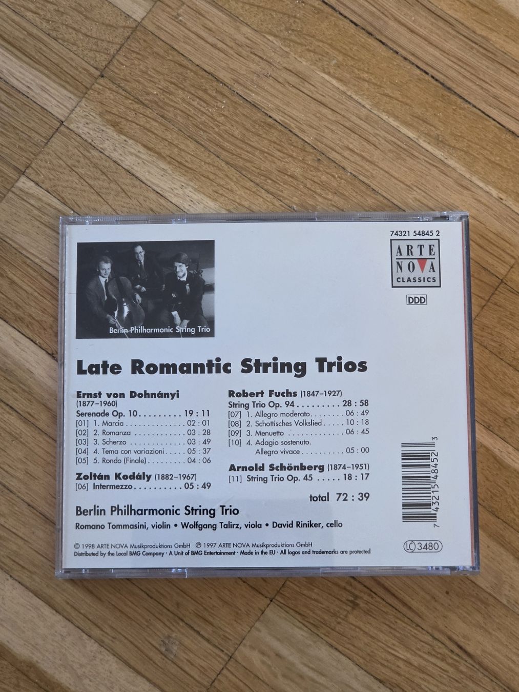 CD: CD: Late Romantic String Trios – Usato da Aesch BL venduto da immon 1