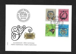 FDC Pro Patria Serie 1980; B186-B189