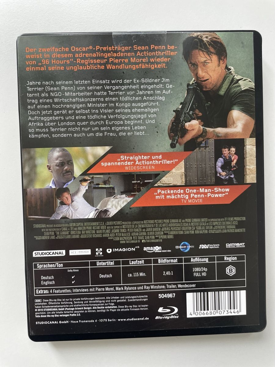 Alle DVDs: The Gunman - Steelbook – Neu (gemäss Beschreibung) aus Basel von Eva_Cuomo 1