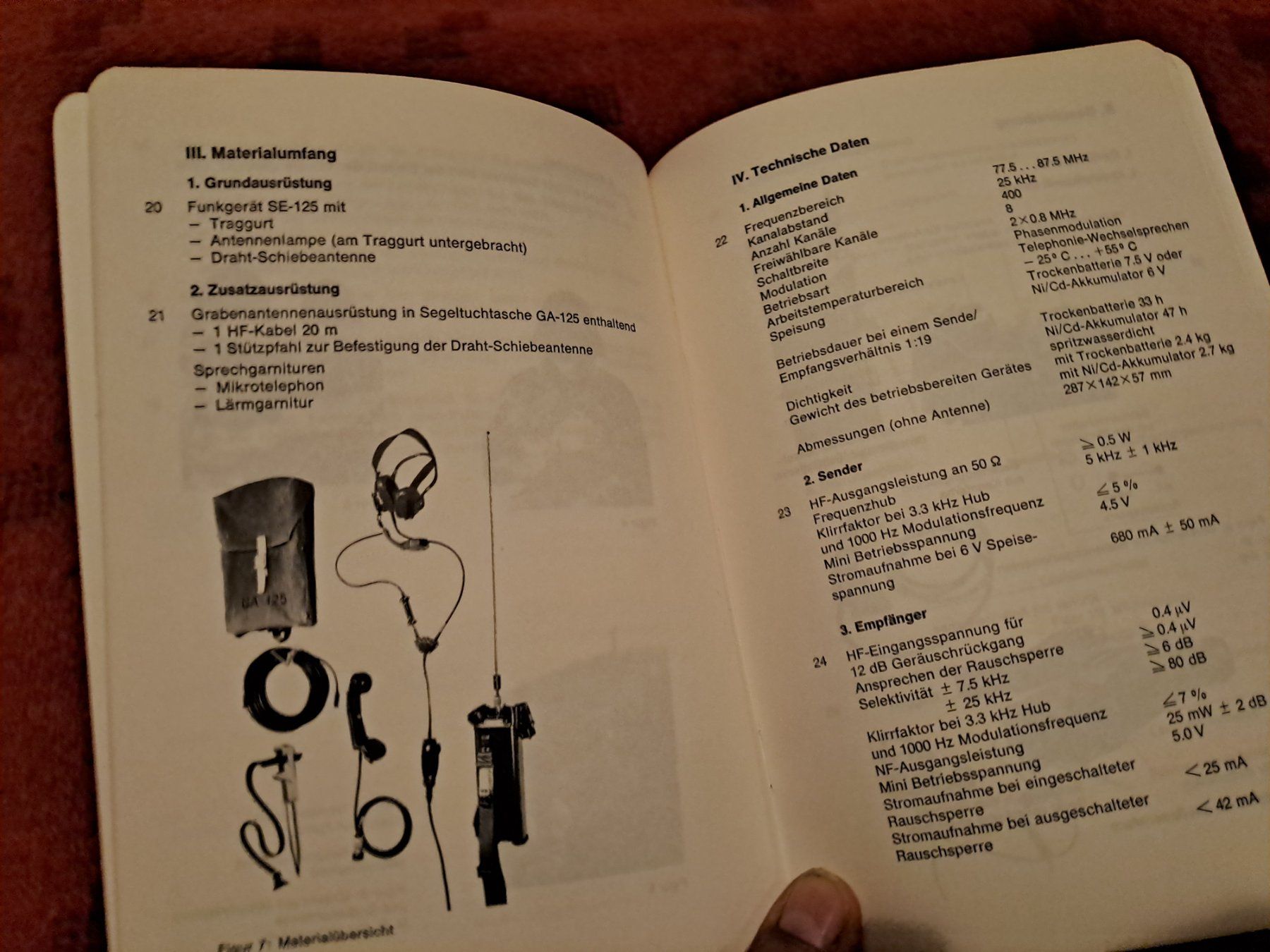 Libri: Reglement Das Kleinfunkgeräht , SE 125 " – Usato da St.Gallen venduto da Infanteriewerk