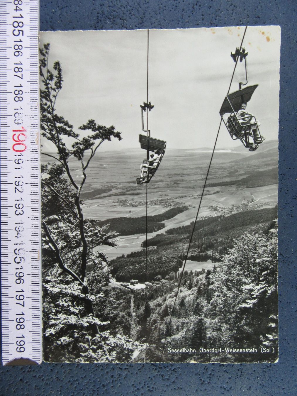 Cartoline postali: SESSELBAHN OBERDORF-WEISSENSTEIN SO AK LEICHT FLECKIG – Usato da Ettingen venduto da Hausi4711