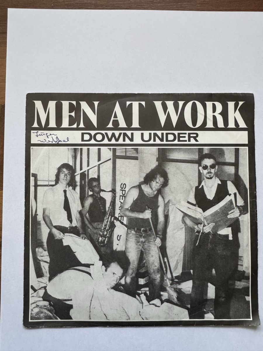 Dischi in vinile: Men At Work - Down Under- 7" Single - 80s – Usato da Rorbas venduto da BlackstarRecords