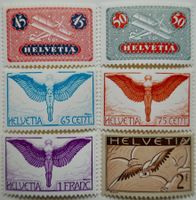 Flugpostmarken 1935 - 1937 SBK F8z - F13z postfrisch**