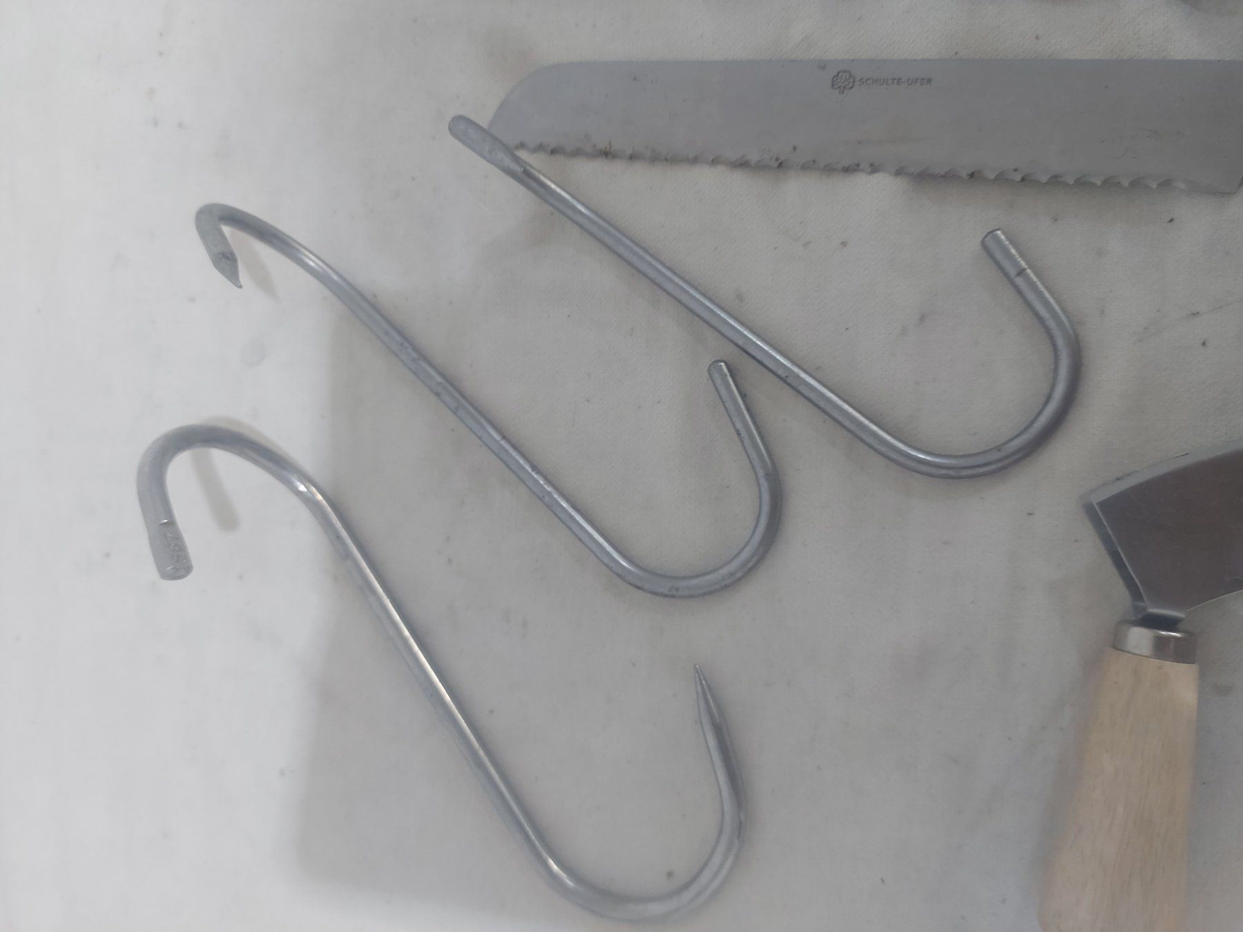 Coltelli da cucina: Profi-Fleischermesser-Set, 10-teilig , mit Tranchiergabel ; – Usato da Rheinau venduto da profitronic.shop 2
