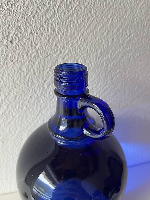 Apparecchiature e tecnologia a gas: Blauglasflasche 2 Liter, Henkelflasche – Nuovo (secondo la descrizione) da Chur venduto da bin_tq69 2