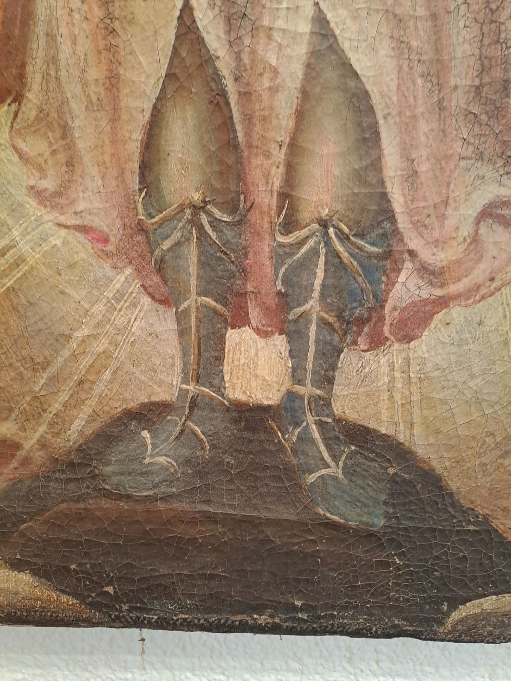 Dipinti: GemGemälde Erzengel Michael mit Seelenwaage – Usato da Sursee venduto da Antiquitas... 3