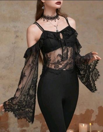 Gothic Bluse Gr S *neu*