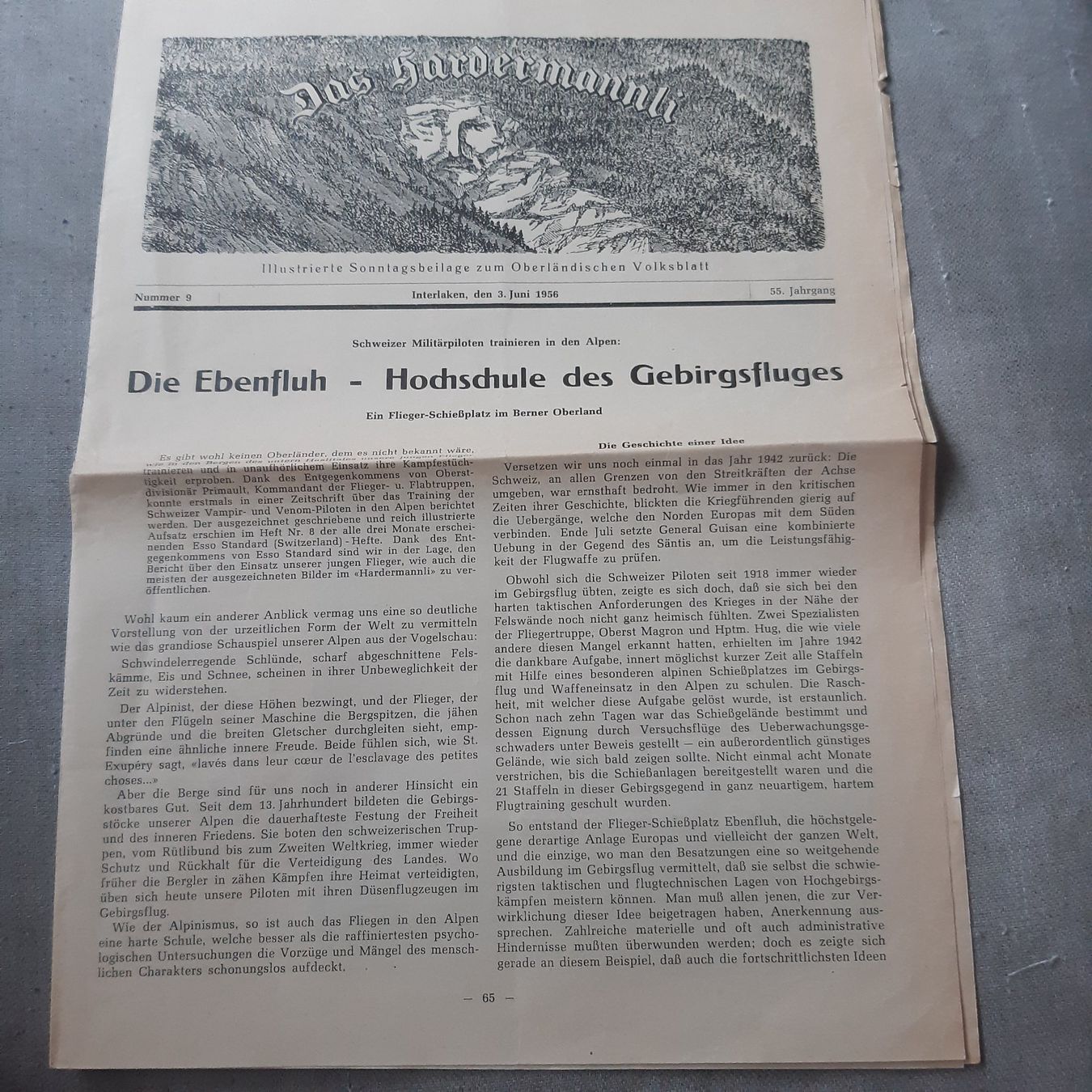 Cartoline postali: Axalp Ebenfluh Schweizer Luftwaffe – Usato da Giffers venduto da attila07