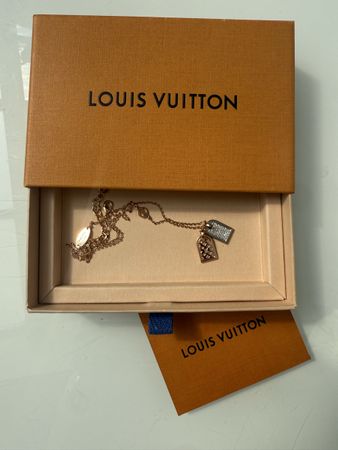 Louis Vuitton Nanogram Halskette R96593 Roségold/Silber inkl