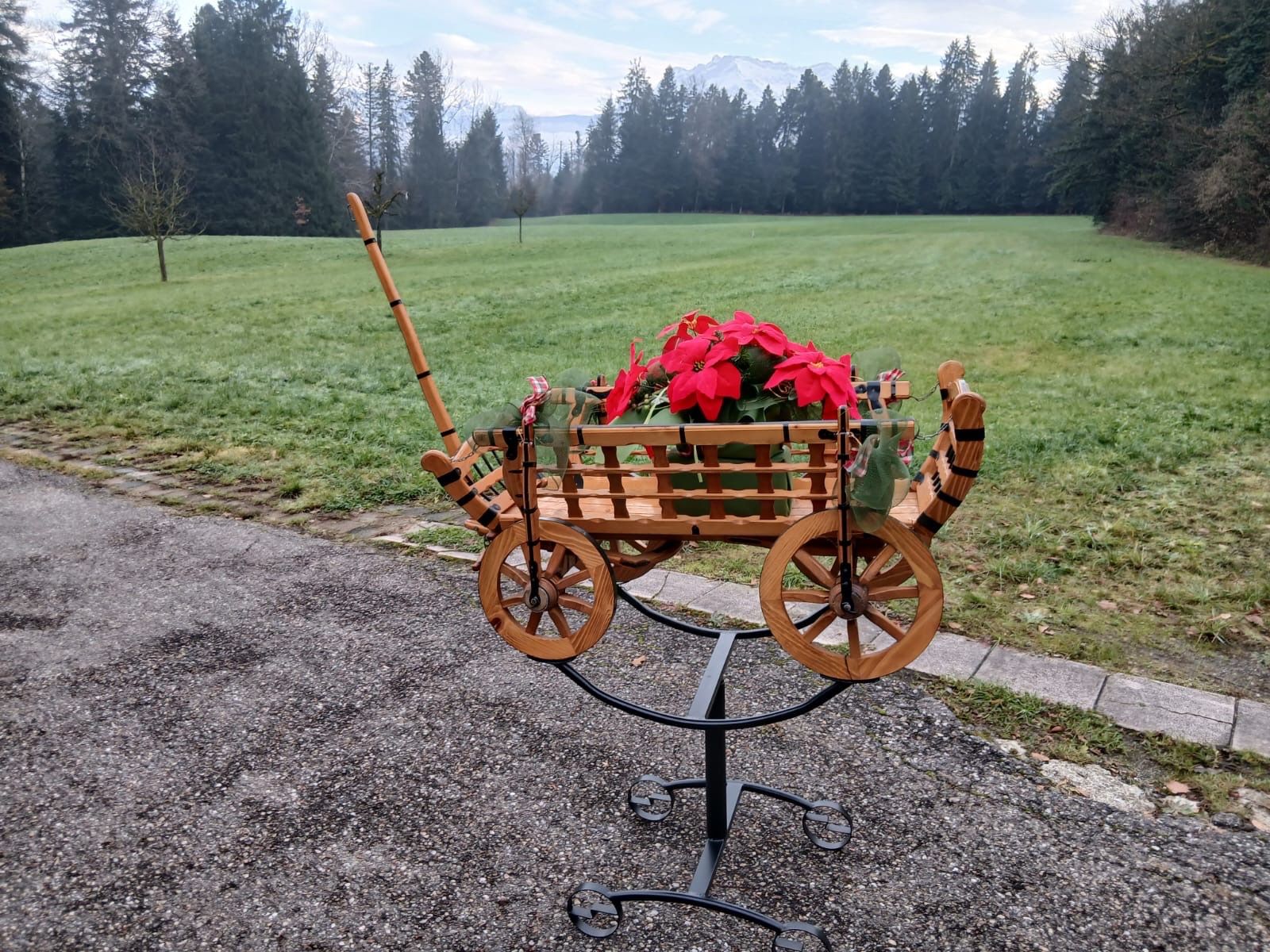 Tutte le decorazioni: Leiterwagen Handarbeit – Nuovo (secondo la descrizione) da Ruswil venduto da Waldhuesli 4