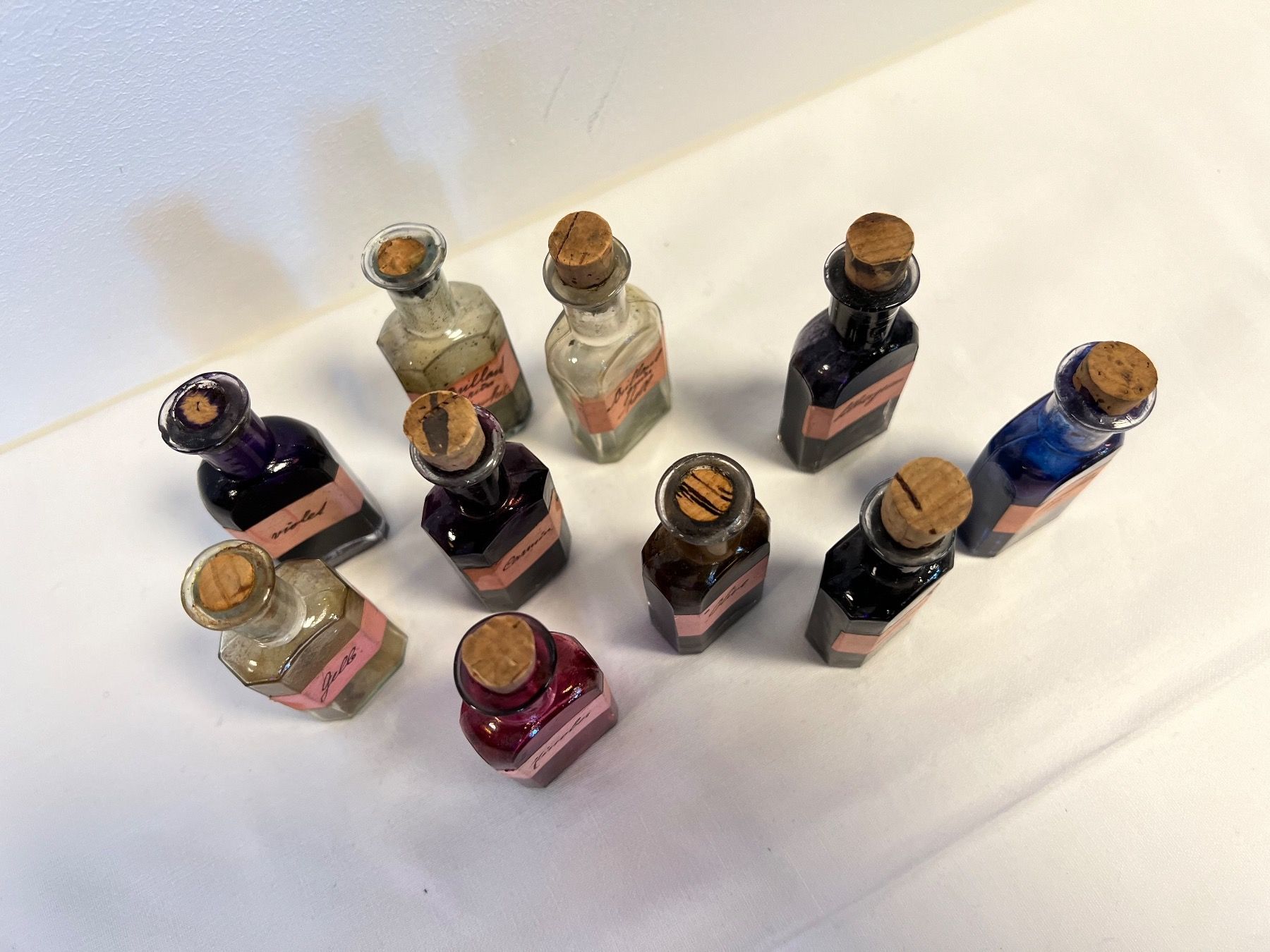 Flaconi: Antike Tusche Farben Flasche Glas Jugendstil, Malerei – Usato da Otelfingen venduto da Markthalle_C 5