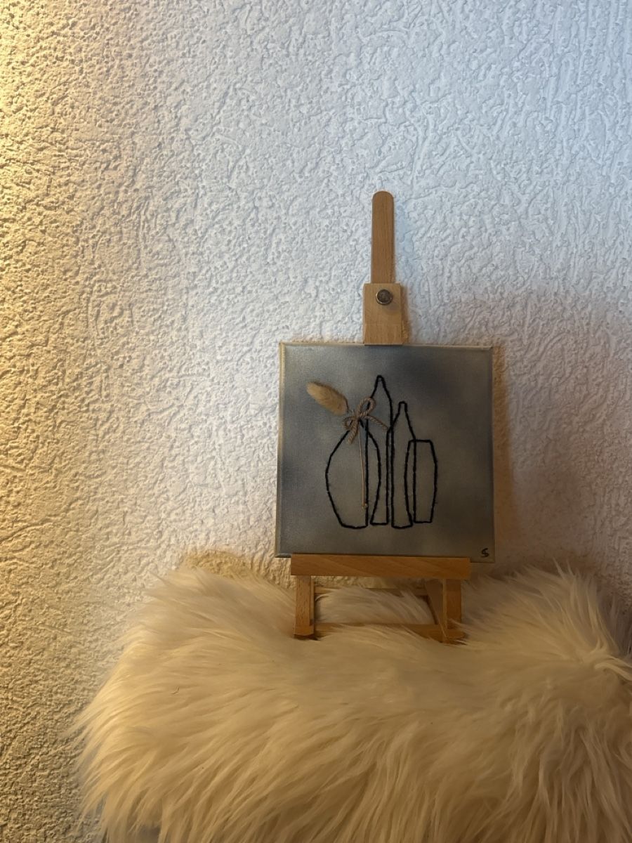 Tutte le decorazioni: Tableau brodé sur toile décor vase – Nuovo (secondo la descrizione) da Ste-Croix venduto da choupy60 2
