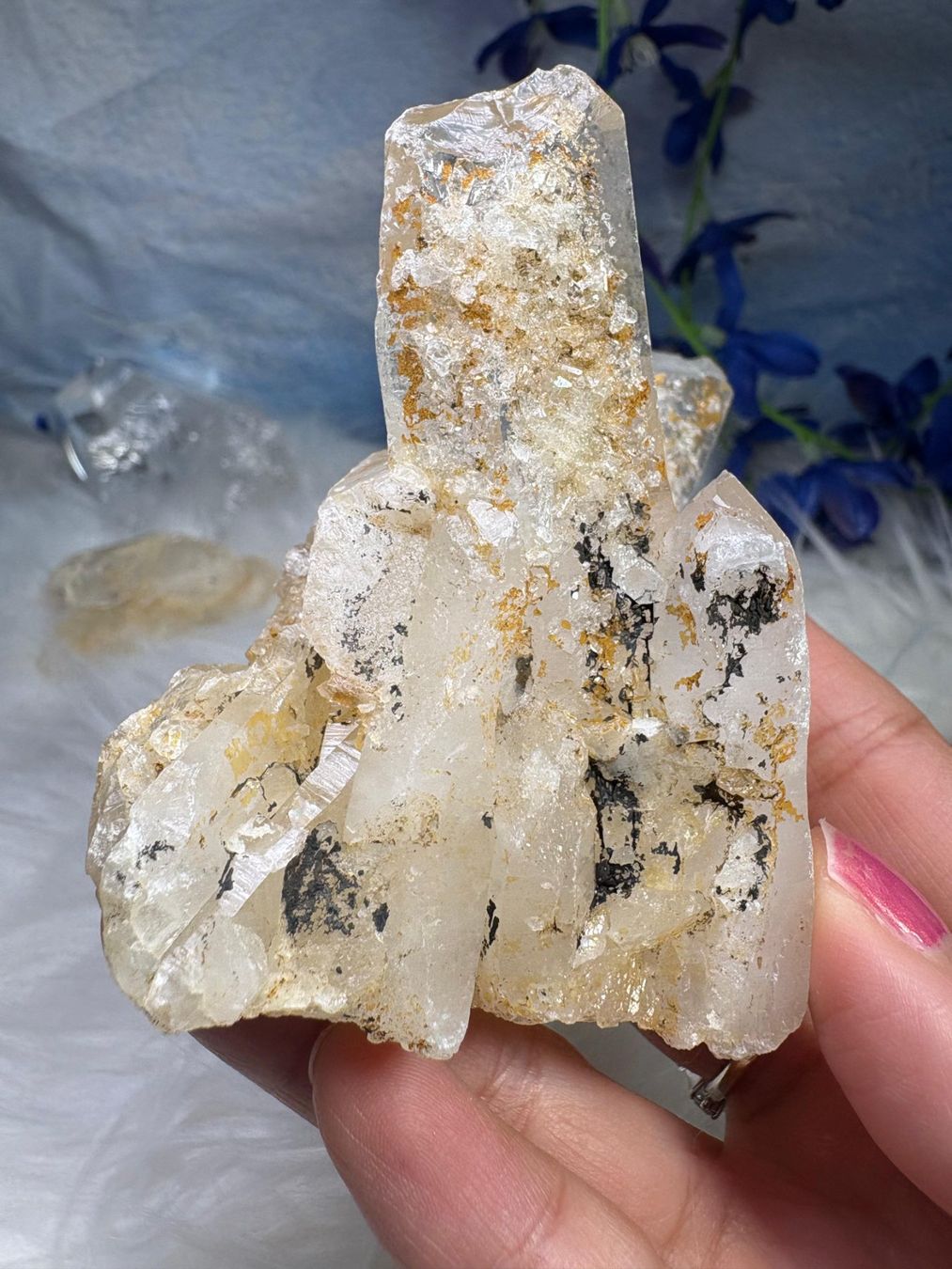 Minerali & Pietre curative: Laotian Clear Quartz mit Record Keeper – Nuovo (secondo la descrizione) da Neuheim venduto da m.hald 3
