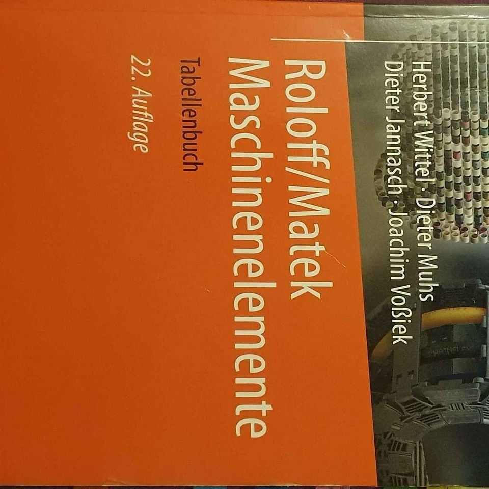 Libri: Roloff/Matek Maschinenelemente - Tabellenbuch – Usato da Bitsch venduto da cka_6hff