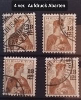4093) 150, Aufbrauchsausgabe Abart defekte Aufdrucke Kt. 80+