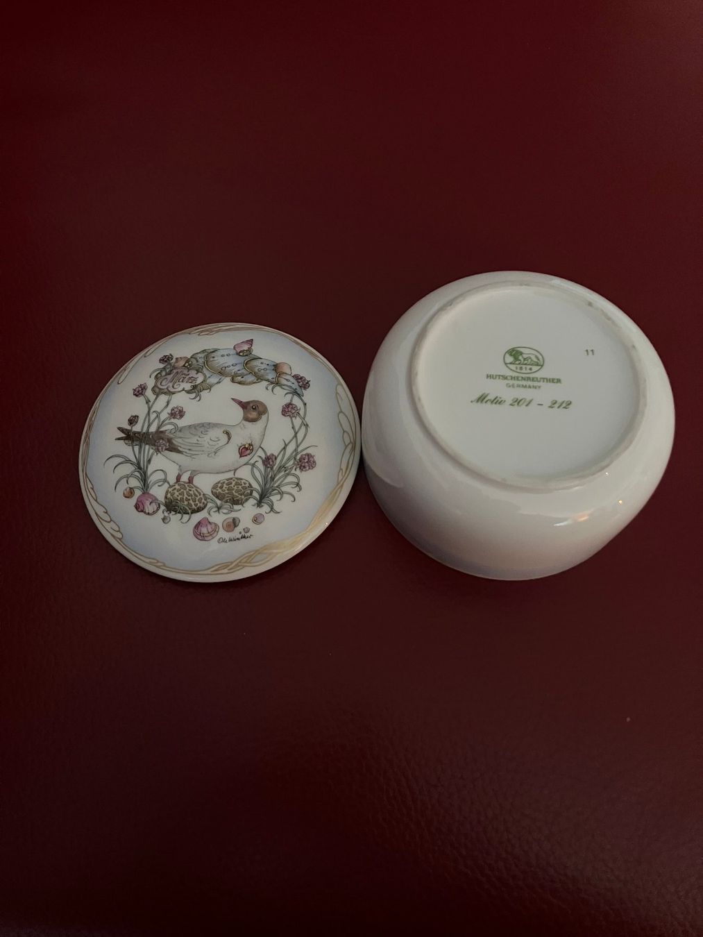 Hutschenreuther Tutte le decorazioni: Hutschenreuther  Dose Möve – Usato da Honau venduto da BrP27 1