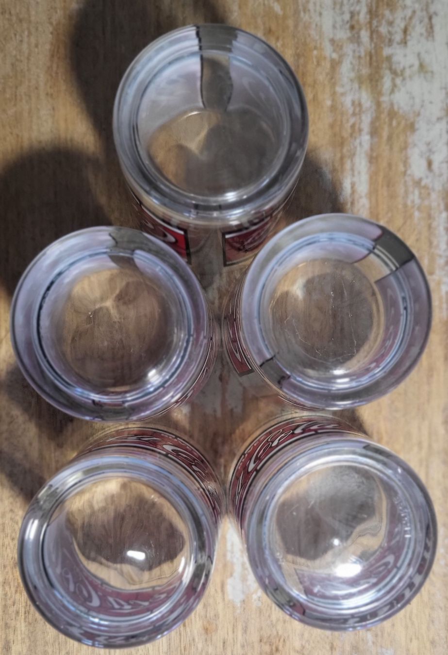 Coca-Cola Gläser: 5 verres Coca-Cola vintage – Gebraucht aus Montet (Glâne) von Koada2 4