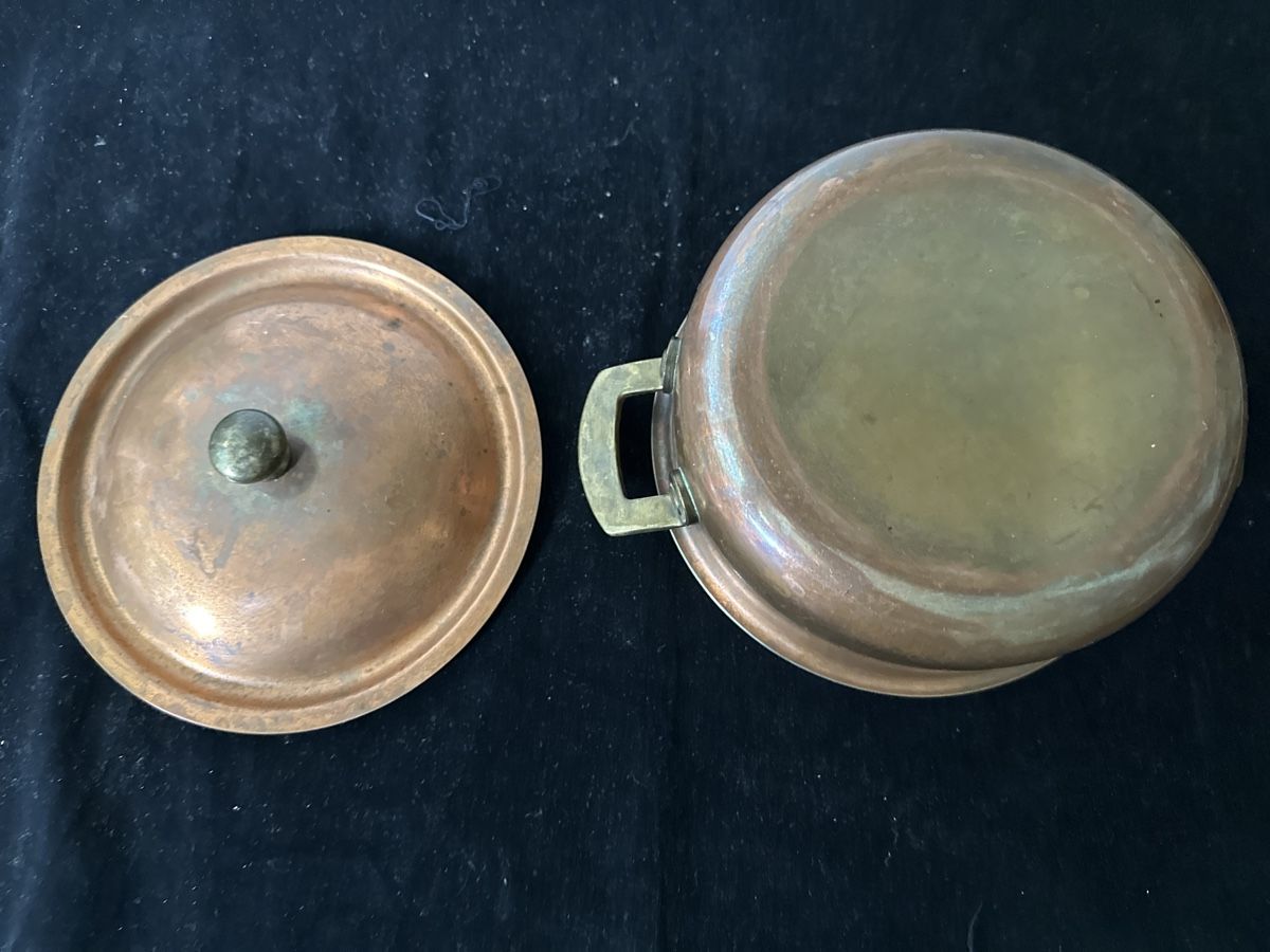 Padelle: Runde Kupferpfanne mit Deckel – Usato da Zürich venduto da Chaeffeler 3