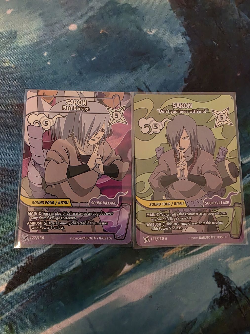 Bandai Cartes à collectionner: Naruto Mythos first edition, Sakon 127 & 127a – Neuf (Voir description) à Emmenbrücke par Minato96