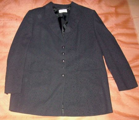Edler Crepe - Blazer, Schwarz, Gr. 44 * dELMOd * Wie Neu